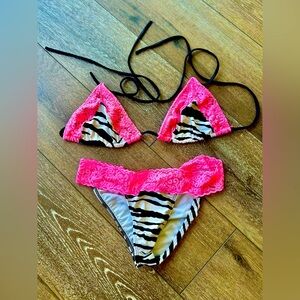 Woman's scrunch butt bikini